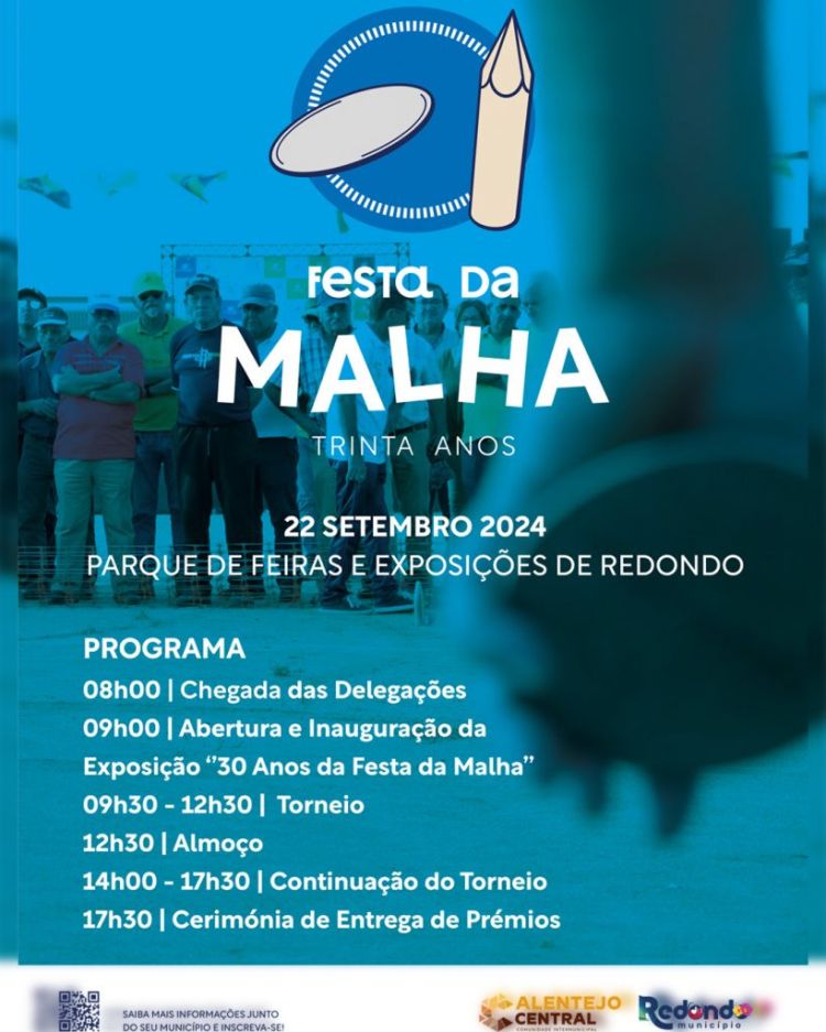 Festa da Malha – 30 anos | 22 de setembro | Parque de Feiras e Exposições de Redondo