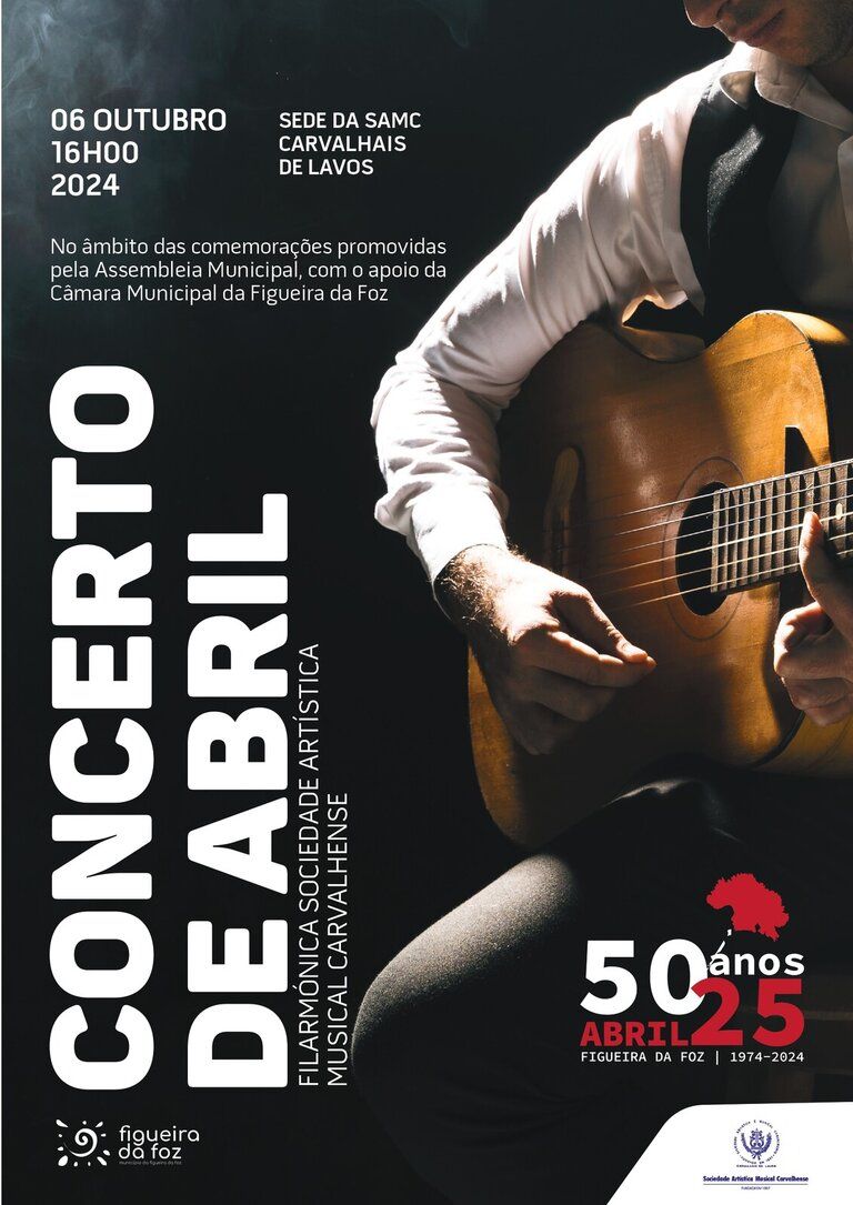 Concerto de ABRIL, Filarmónica da Sociedade Artística Musical Carvalhense