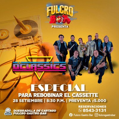 Baile Retro con D'Classics en Cartago