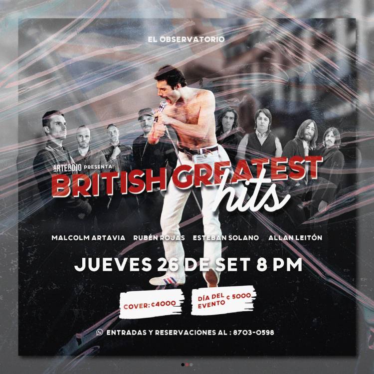 BRITISH GREATEST HITS. PRODUCE: ARTE ROJO