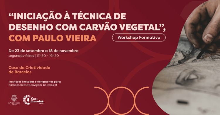 Iniciação à Técnica de Desenho com Carvão Vegetal