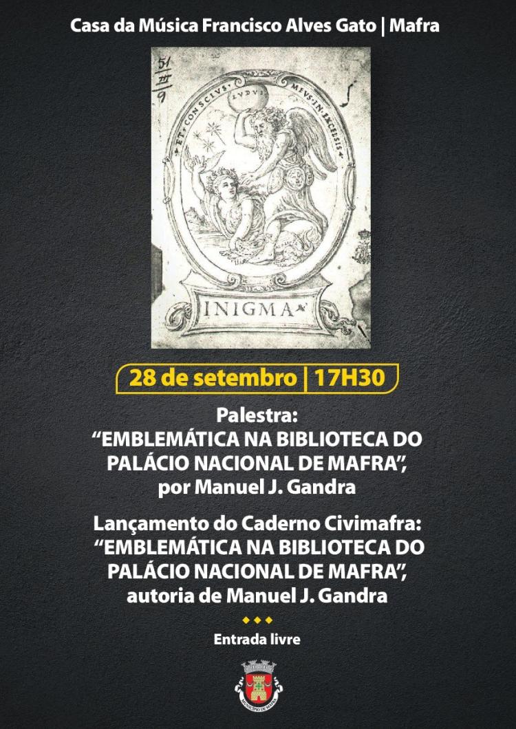 Palestra 'Emblemática na Biblioteca do Palácio Nacional de Mafra'