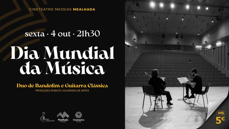 Dia Mundial da Música - Duo de Bandolim e Guitarra Clássica - Rubato | Academia de Artes