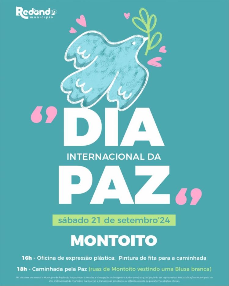 Dia Internacional da Paz | 21 de setembro | Montoito