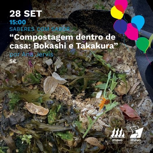 Saberes com Sabor... 'Compostagem dentro de casa: bokashi e takakura'