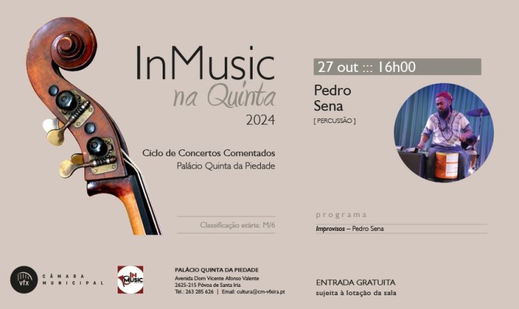 Ciclo de concertos comentados 'In Music na Quinta '24' no Palácio da Quinta da Piedade