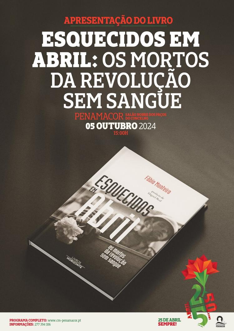 Apresentação do livro 'Esquecidos em Abril: Os mortos da revolução sem sangue'