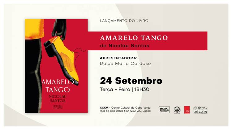 Lançamento do Livro | AMARELO TANGO | de Nicolau Santos