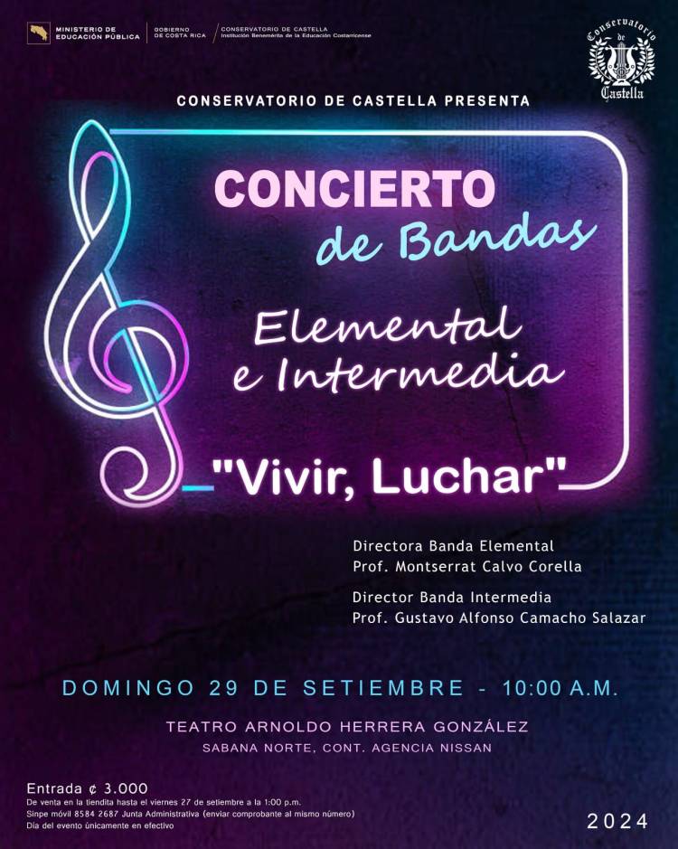 Concierto de las Bandas Elemental e intermedia "Vivir, Luchar"