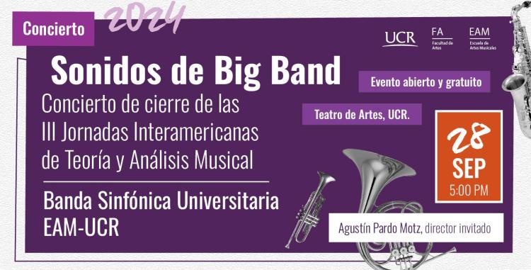 Banda Sinfónica Universitaria presenta: Sonidos de Big Band 