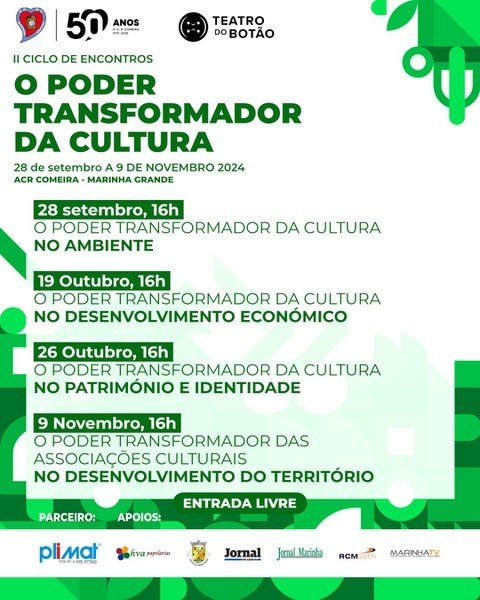 Ciclo de Encontros - O PODER TRANSFORMADOR DA CULTURA