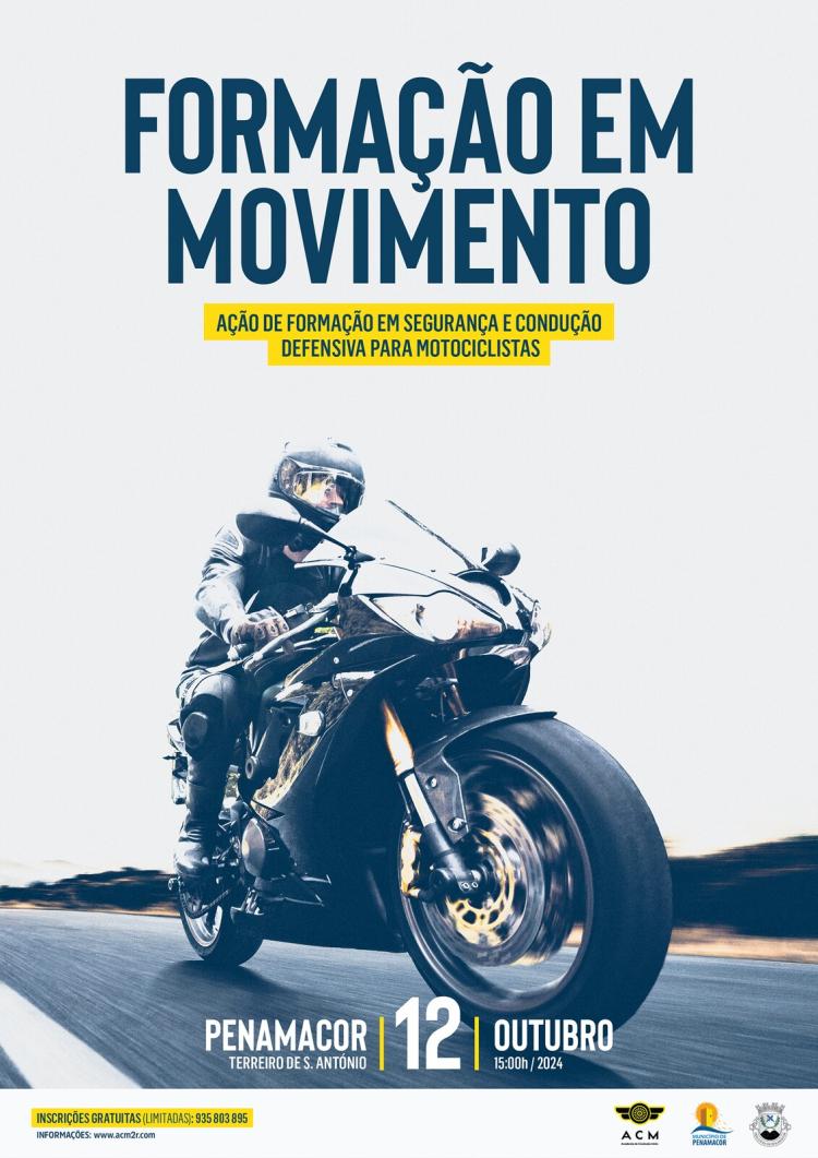 Formação em Movimento - Ação de formação em segurança e condução defensiva para motociclistas