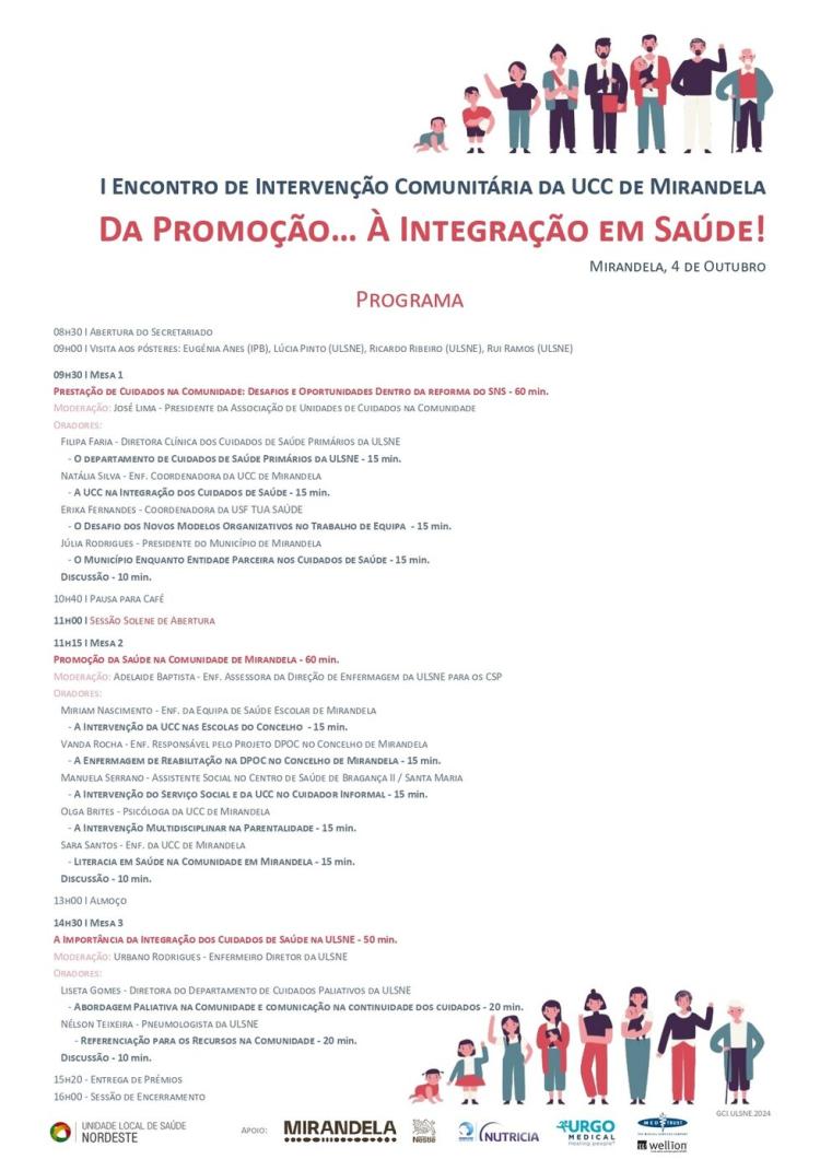 1º Encontro da UCC Mirandela: Da promoção… à Integração em Saúde!