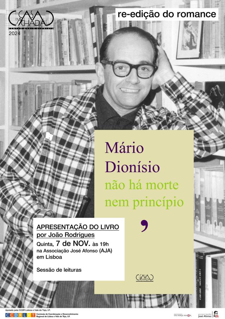 Apresentação de 'Não há morte nem princípio', de Mário Dionísio