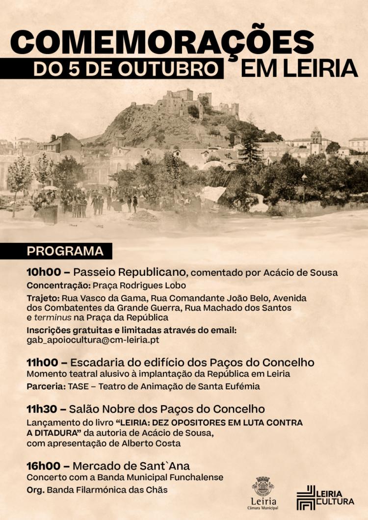 Comemorações do 05 de outubro em Leiria