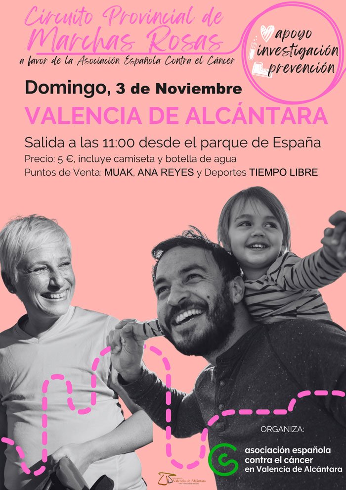 MARCHA ROSA EN VALENCIA DE ALCÁNTARA