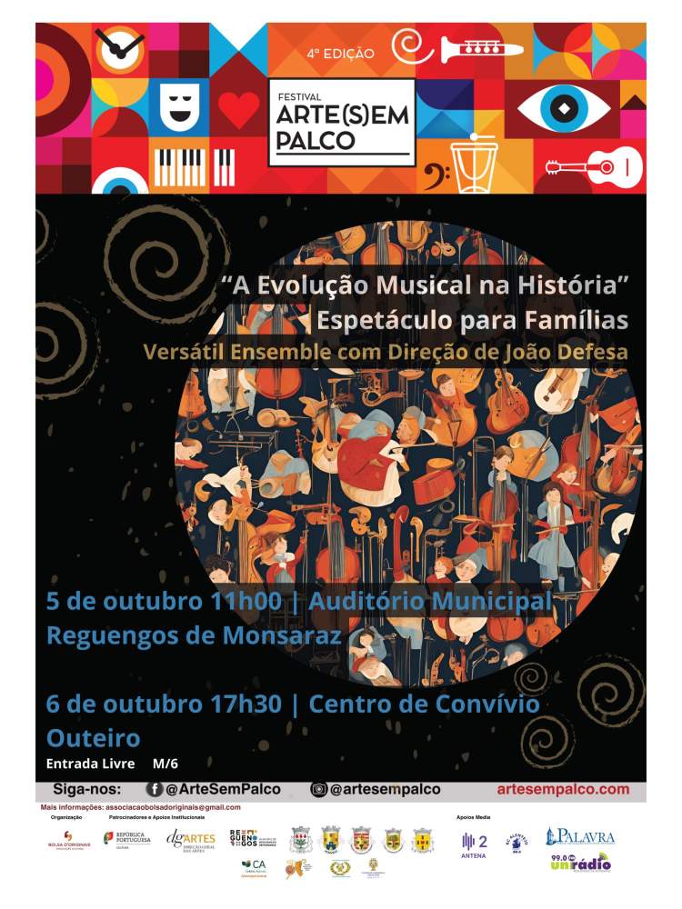 Versátil Ensemble “A Evolução Musical na História” | Festival Arte(s)em Palco