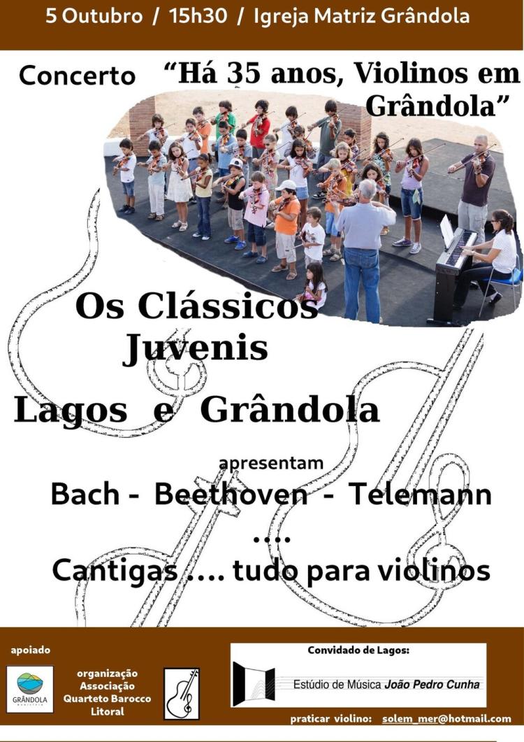 MÚSICA | Concerto ' Há 35 anos, Violinos em Grândola'