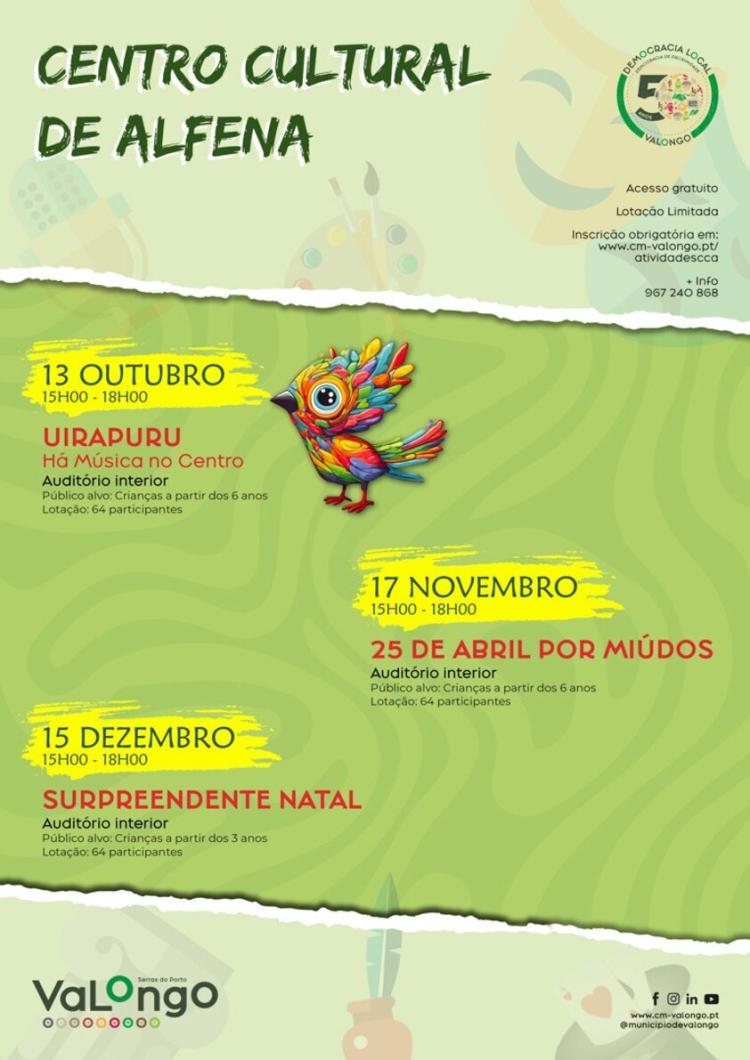 Atividades de regresso ao Centro Cultural de Alfena