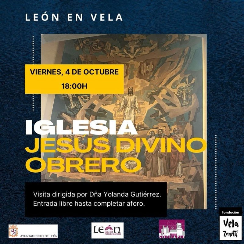 León en Vela. Visita guiada. Iglesia Jesús Divino Obrero