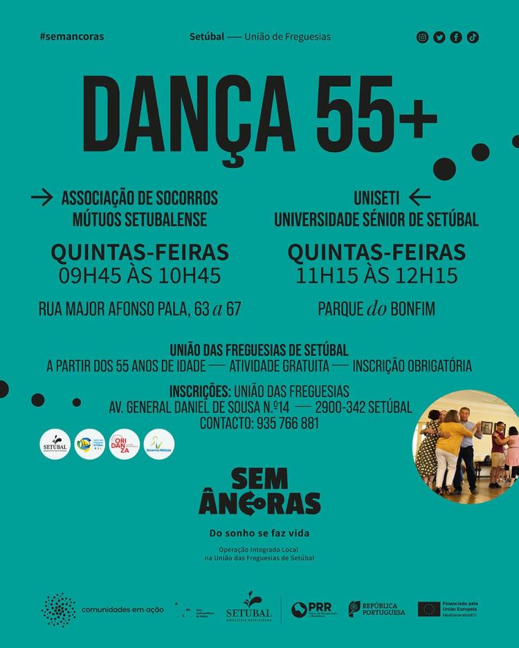 Dança 55+ | Associação de Socorros Mútuos Setubalense