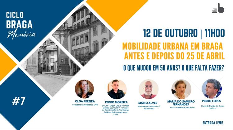 Ciclo Braga Memória #7 Mobilidade Urbana em Braga 