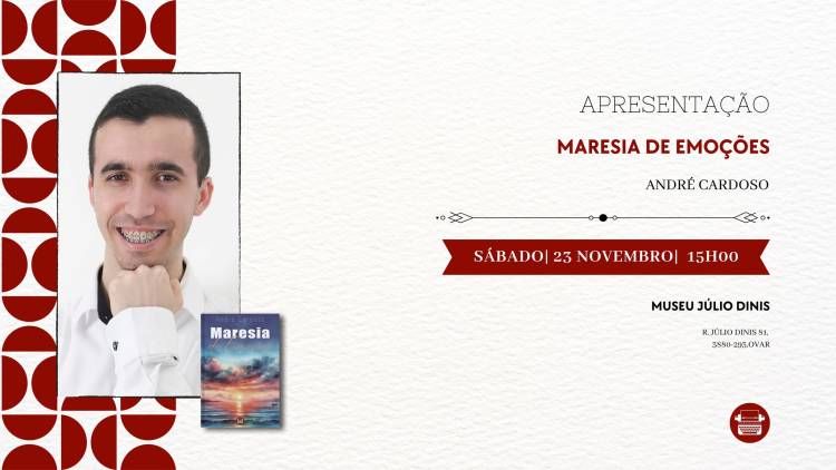 Apresentação do Livro Maresia de Emoções, de André Cardoso