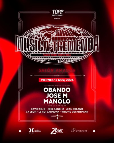 CostaRica #Medellín #Electrónica #Fiesta #10AñosDeMúsicaTremenda