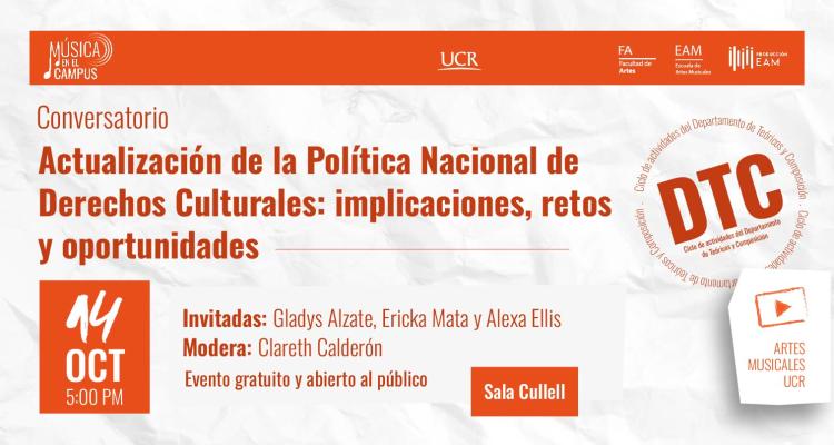 Actualización de la Política Nacional de Derechos Culturales: implicaciones, retos y oportunidades.