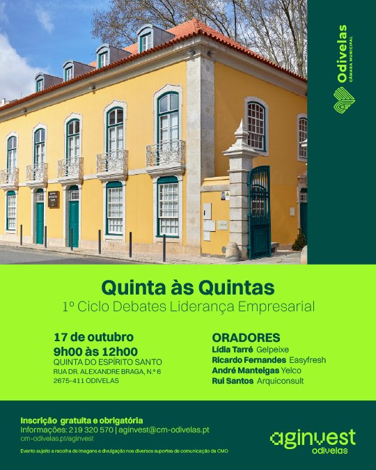 QUINTA ÀS QUINTAS | 1º Ciclo Debates Liderança Empresarial