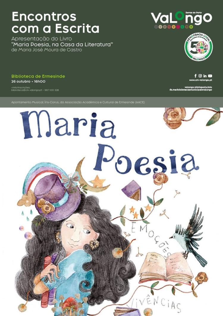 Apresentação do livro “Maria Poesia, na Casa da Literatura'