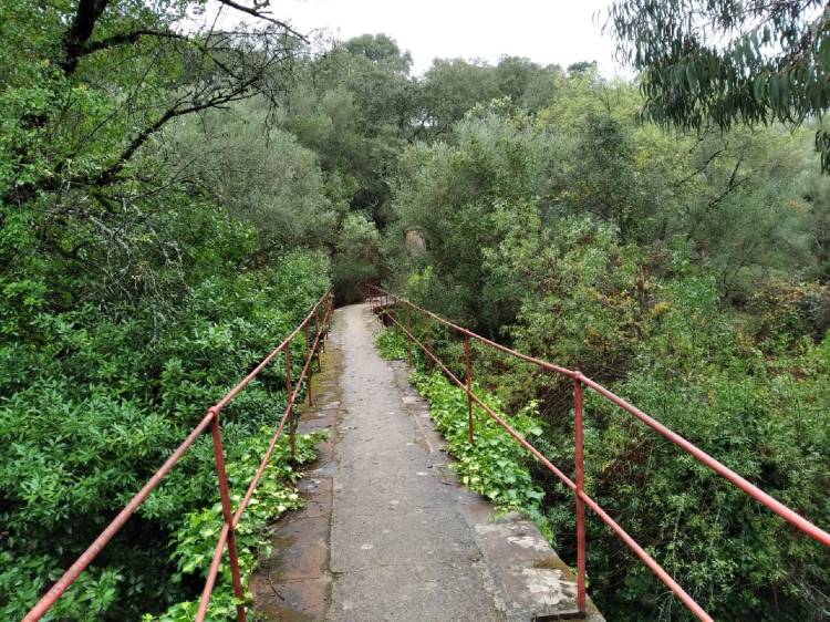 Caminhando no Aqueduto da Água da Prata