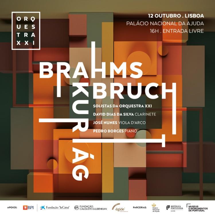 ORQUESTRA XXI toca Brahms, Max Bruch e György Kurtág 