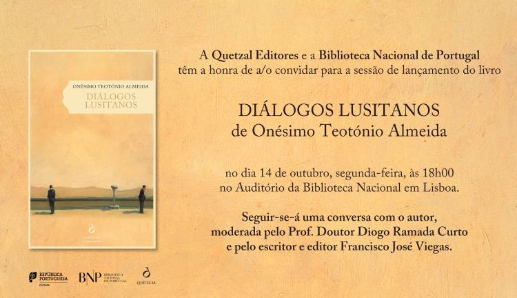 CONVITE | Sessão de lançamento «Diálogos Lusitanos», de Onésimo Teotónio Almeida