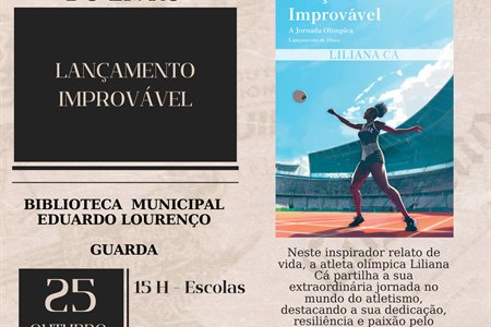 APRESENTAÇÃO LIVRO - Escrita com(n) vida: 'Lançamento improvável - Jornada Olímpica' de Liliana Cá