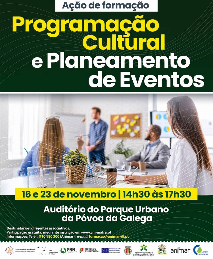 Ação de Formação 'Programação Cultural e Planeamento de Eventos'