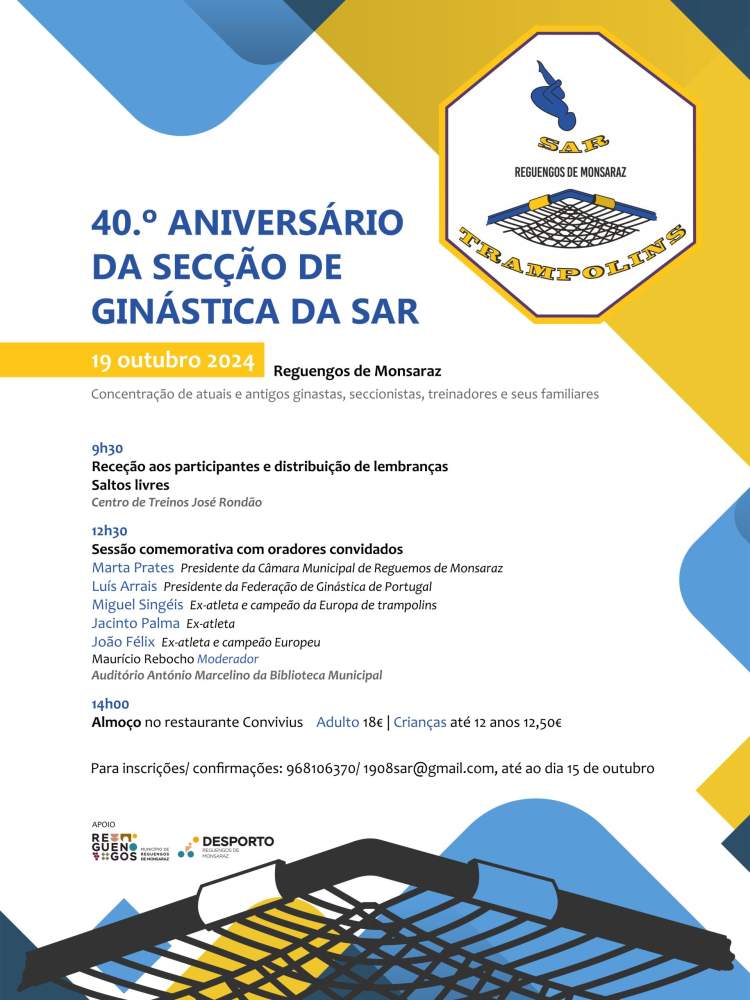 40.º aniversário da Secção de Ginástica da SAR