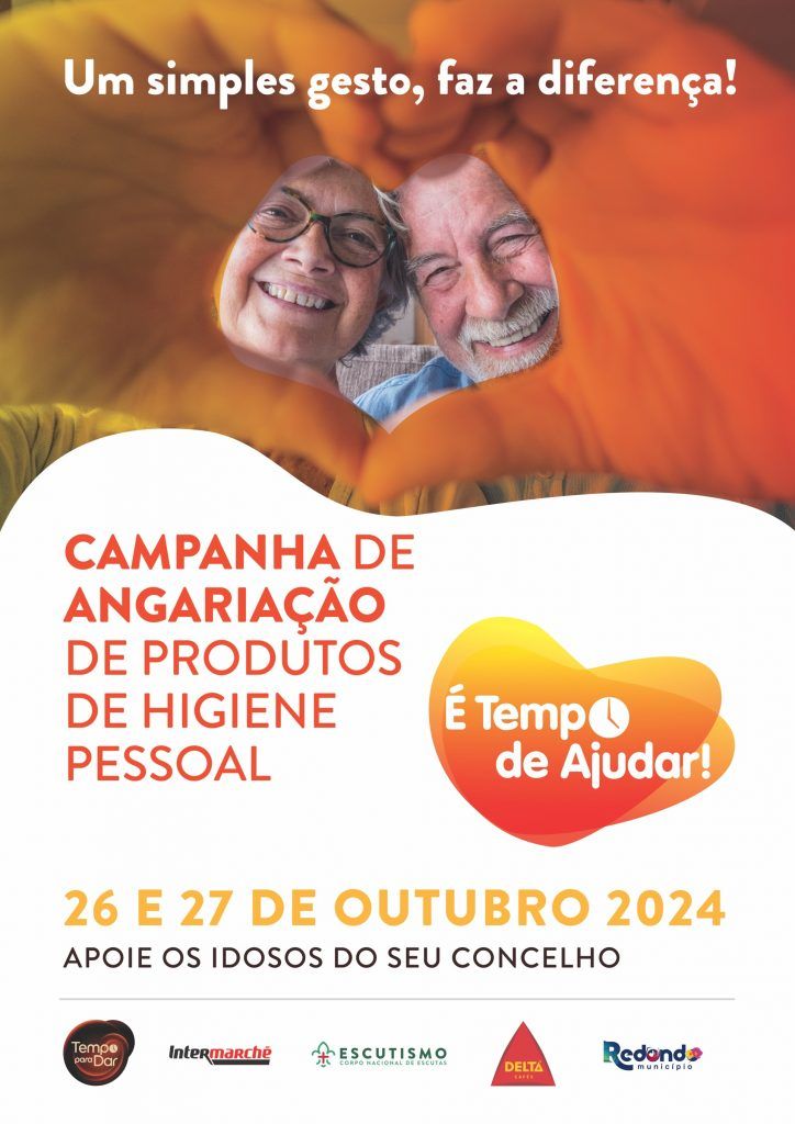 11ª Campanha Solidária “É Tempo de Ajudar” | Campanha de angariação de produtos de higiene pessoal | 26 e 27 de outubro