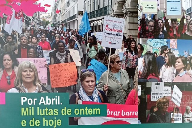 Mulheres de Abril Somos. Com Igualdade Temos Futuro