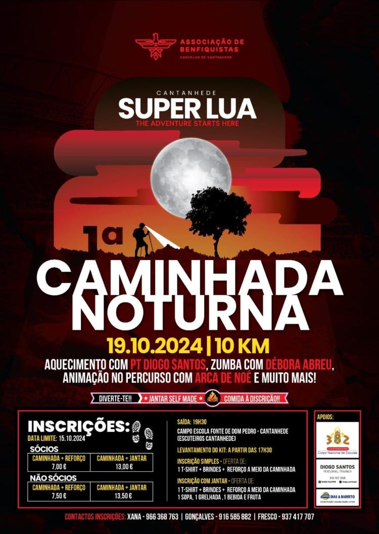 1ª Caminhada Noturna do Concelho de Cantanhede