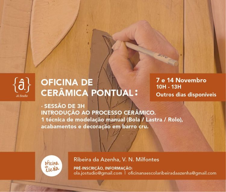 Oficina na Escola - Oficina de Cerâmica Pontual