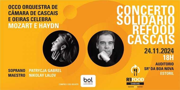 CONCERTO SOLIDÁRIO REFOOD-CASCAIS E OCCO CELEBRA MOZART E HAYDN