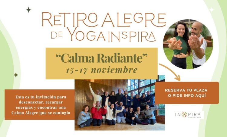 Retiro Alegre de Yoga Inspira: 'Calma Radiante'