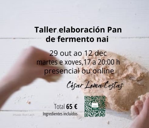 Taller elaboración Pan de fermento nai (formento)