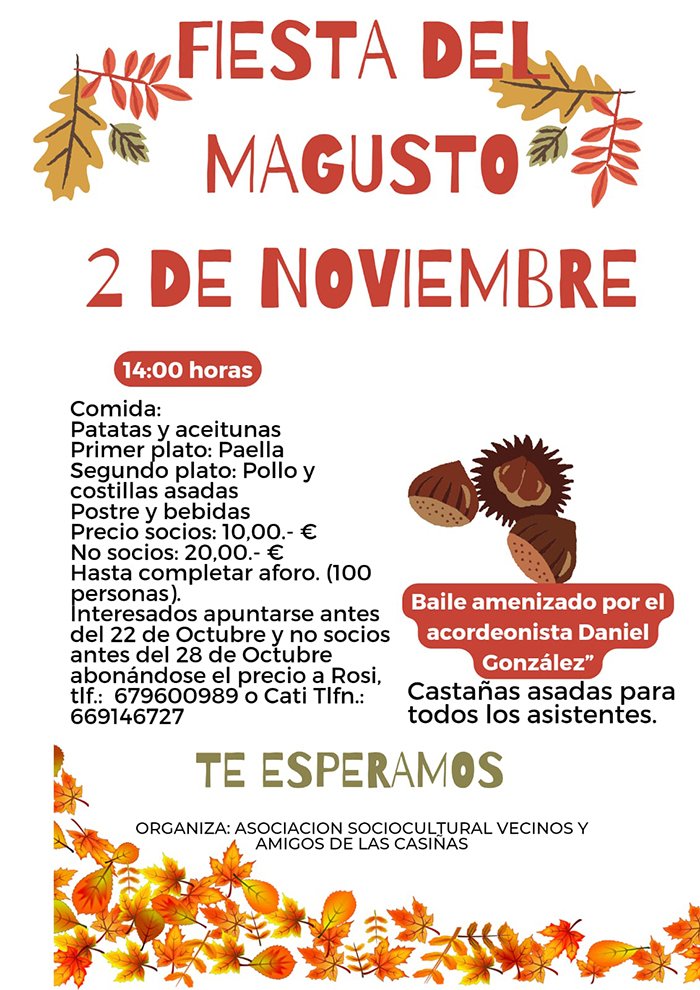 Fiesta del Magusto en las Casiñas