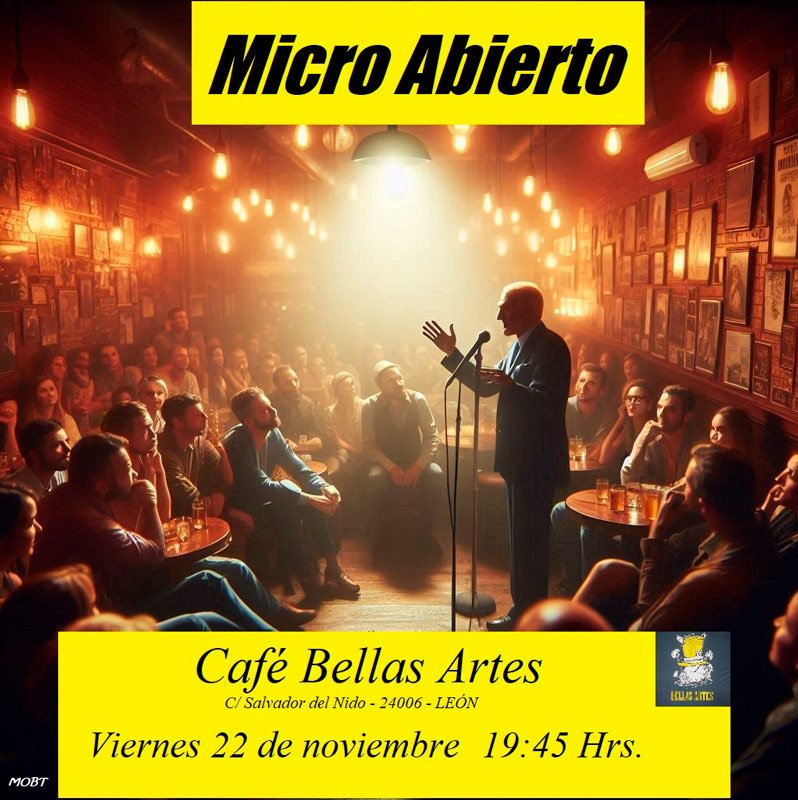 Micro Abierto. Café Bellas Artes