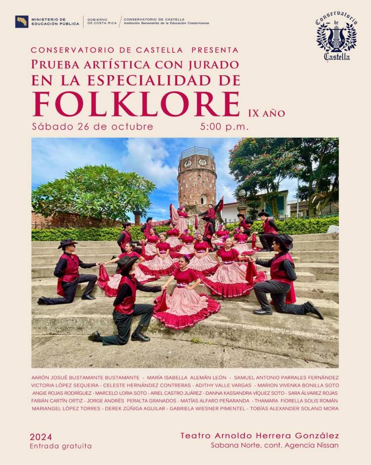 Prueba artística con jurado en la especialidad de Folklore