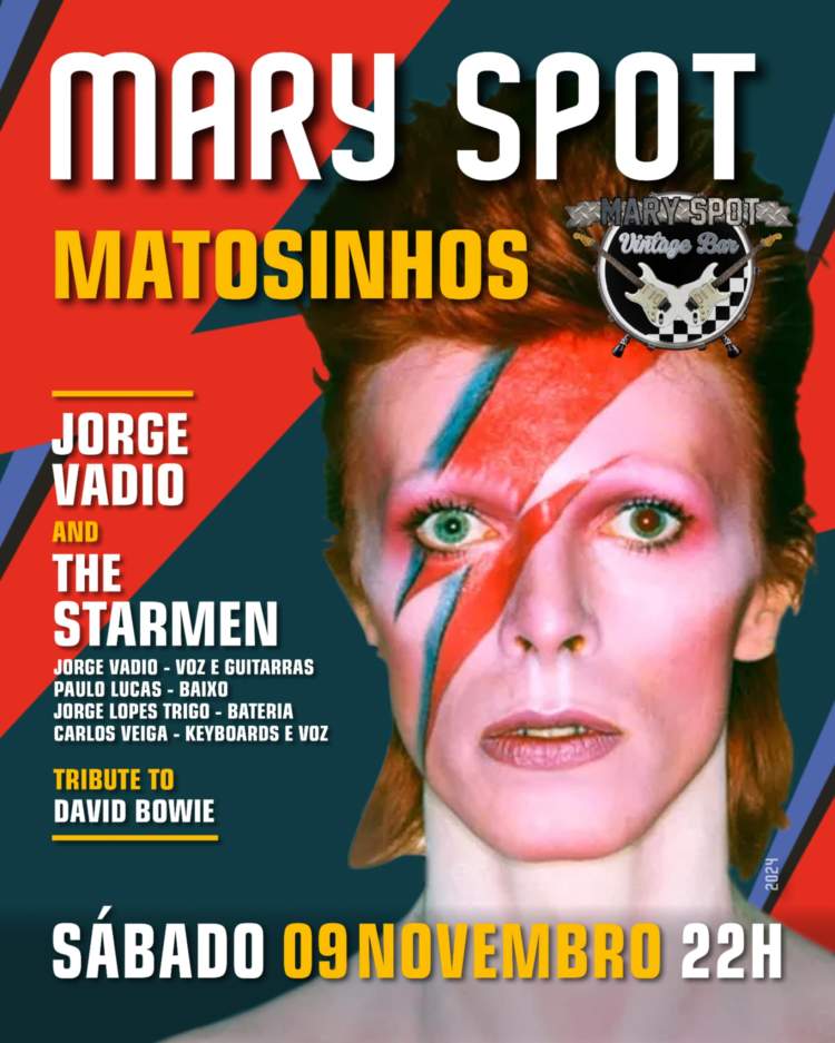 DAVID BOWIE TRIBUTO - THE STARMEN @ MARY SPOT VINTAGE BAR - MATOSINHOS