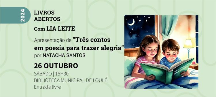 Livros Abertos com Lia Leite: apresentação de “Três contos em poesia para trazer alegria”