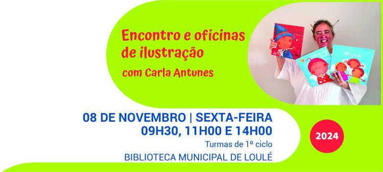 Encontro e oficinas de ilustração com Carla Antunes